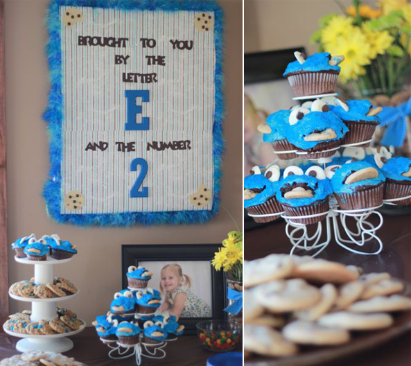 Cookie monster birthday party theme